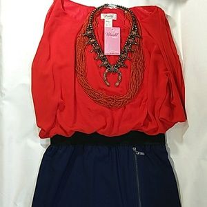 BNWT Freeway Blush Boutique Dress Size L